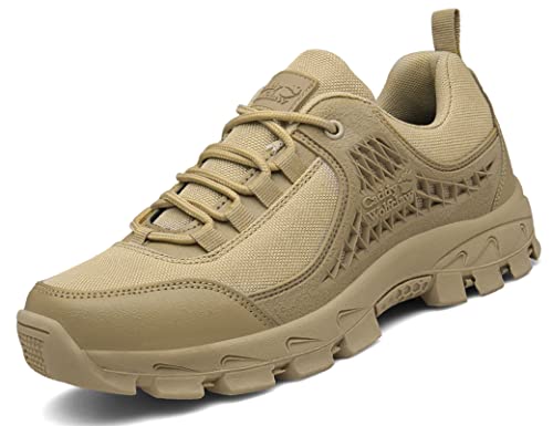 IYVW CaddyWolfclaw A938 Wüste Armee Combat Patrol Tactical Einsatzstiefel mit Reissverschluss Seude Leder Jungle Stiefel Tactical Boot Wüstengelb 45EU von IYVW