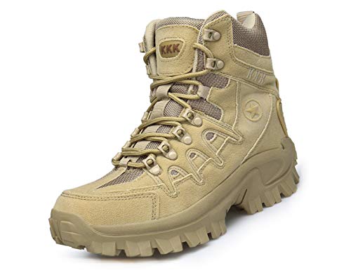 IYVW KKK 1201 Desert Camo Combat Boots Kampfstiefel Militär Bundeswehr Patrol Einsatzstiefel Wüstengelb 43EU von IYVW