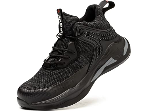 IYVW SAFETY 063 Schutzschuhe Stahlkappe Herren S3 Leicht Damen Sicherheitsschuhe Atmungsaktiv rutschfest Arbeitsschuhe Grau 38.5 EU von IYVW