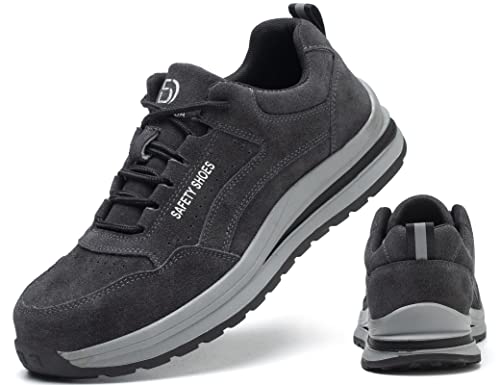 IYVW SAFETY 687 Sicherheitsschuhe Herren Leicht Arbeitsschuhe Damen Atmungsaktiv Reflektierend Schutzschuhe Stahlkappe Sneaker Schwarz Grau 38.5 EU IYVW SAFETY 687 Sicherheitsschuhe Herren Leicht Arbeitsschuhe Damen Atmungsaktiv Reflektierend Schutzschuhe Stahlkappe Sneaker Schwarz Grau 38.5 EU von IYVW