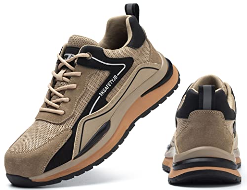 IYVW SAFETY 7615 Sicherheitsschuhe Damen Arbeitsschuhe Leicht Atmungsaktiv Luftkissen Sportlich Schutzschuhe Stahlkappe Sicherheitss Beige 40 EU IYVW SAFETY 7615 Sicherheitsschuhe Damen Arbeitsschuhe Leicht Atmungsaktiv Luftkissen Sportlich Schutzschuhe Stahlkappe Sicherheitss Beige 40 EU von IYVW