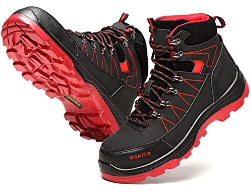 IYVW SAFETY 608 A Sicherheitsschuhe Arbeitsschuhe Herren Damen Stahlkappenschuhe Leicht Atmungsaktiv Sneaker mit Stahlkappe Schwarz 39 EU von IYVW