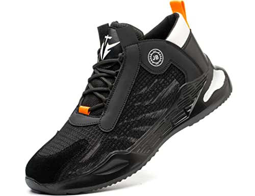 IYVW Safety 780 Arbeitsschuhe Herren Damen S3 Wasserdicht Sicherheitsschuhe Leicht Sportlich Sicherheitsstiefel Stahlkappe Schuhe Schwarz 45 EU von IYVW