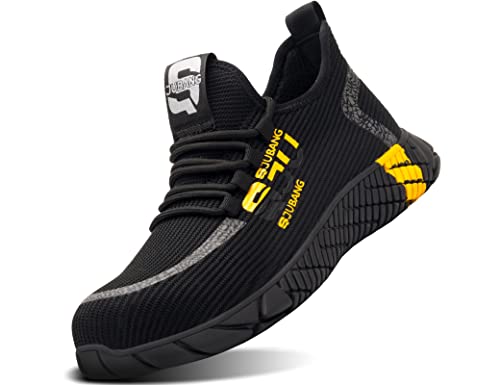 IYVW Safety 792 Sicherheitsschuhe Winter Herren S3 Arbeitsschuhe Damen Warm Gefütterte Schutzschuhe mit Stahlkappe Schwarz 37 EU von IYVW