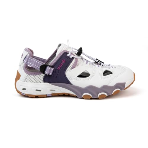 Izas Frosty V4 Sandalen für Damen und Herren, für den Sommer, geschlossen, bequem, wasserdicht, für Trekking und Canyoning, Sportsandalen zum Spazierengehen., Weiß violett, 38 EU von IZAS