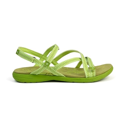 Izas Tencelle Sportsandalen für Damen, Matcha/Grün, Komfort und Stil für Trekking und Wandern, 100 % Mesh/Webbing, TPR-Sohle, Größe 36-41, Matcha, 38 EU von IZAS