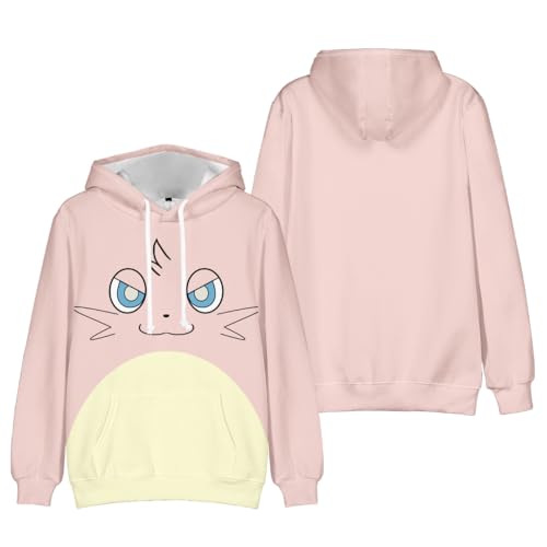 IZGVLELIHN Palworld Pullover Jungen Mädchen Mode Gaming Cosplay 3D Kapuzenpullover Trainingsanzug Unisex Herren Damen Trend Hoodie XXS-6XL, rose, XXL von IZGVLELIHN