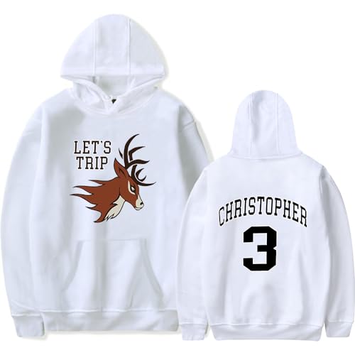 IZGVLELIHN Sturniolo Triplet Hoodie Chris Topher Merch Herren Damen Mode 3D Kapuzenpullover Sweatshirt Jungen Mädchen Casual Hip Hop Pullover Herbst Winter Kleidung, weiß, XL von IZGVLELIHN