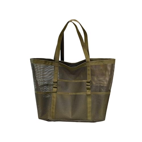 Strandtasche,Badetasche Große Strandtasche mit mehreren Taschen for den Sommer, for Handtücher, strapazierfähige Netz-Strandtasche for Spielzeug, wasserdichte Unterwäschetasche, Strand-Einkaufstasche( von IZHAOGJING