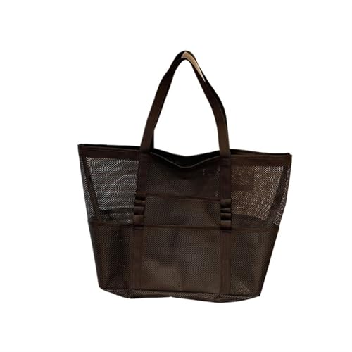 Strandtasche,Badetasche Große Strandtasche mit mehreren Taschen for den Sommer, for Handtücher, strapazierfähige Netz-Strandtasche for Spielzeug, wasserdichte Unterwäschetasche, Strand-Einkaufstasche( von IZHAOGJING