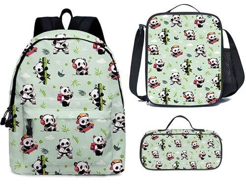 Ialtsidws Animal Schulrucksack, 3-in-1-Organizer-Set, leichter Rucksack + Federmäppchen für Kinder, Basketball, Einheitsgröße von Ialtsidws