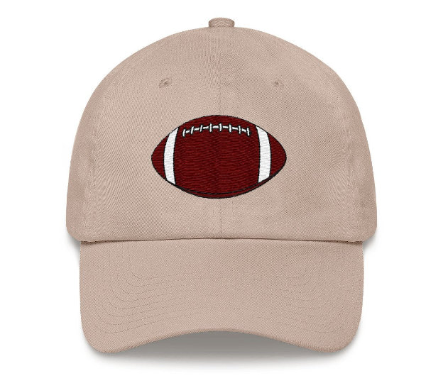 American Football Mütze, Bestickter Papa Hut, Viele Farben von IamMiaDesign