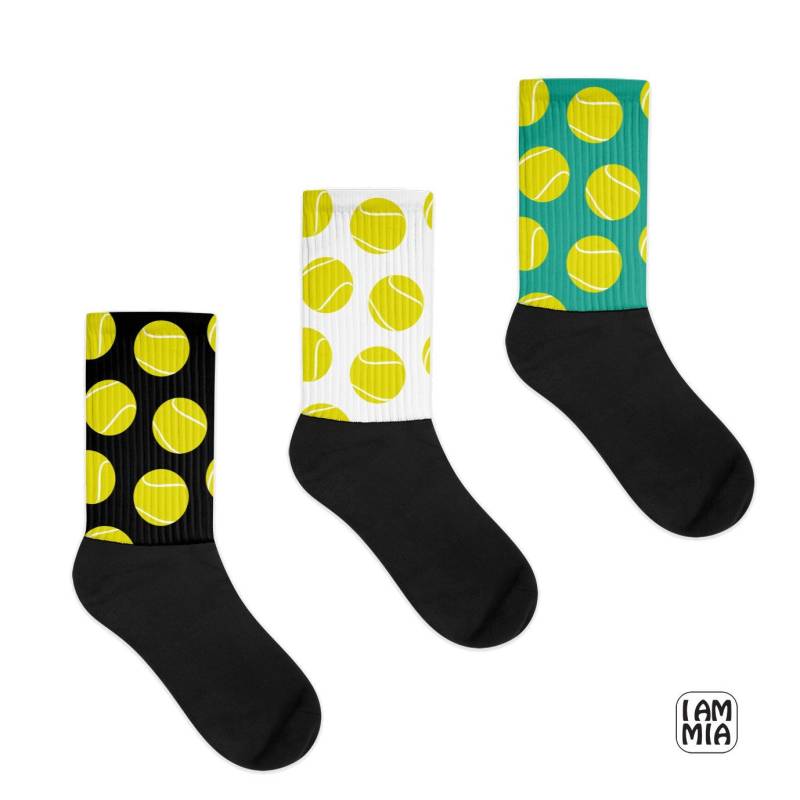 Tennissocken, Funky Socken, Tennis Geschenk Für Ihn, Sportsocken, Tennisliebhaber, Athletiksocken, Mannschaftssocken, Herrensocken, Neuheitssocken von IamMiaDesign