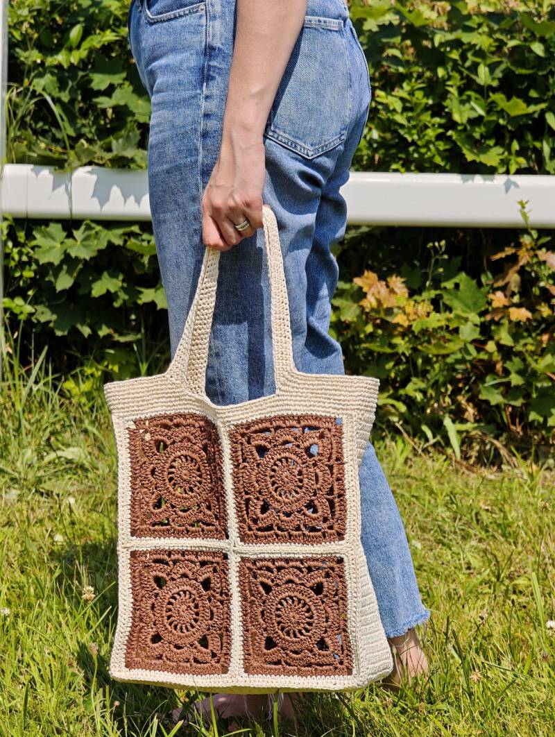 Gehäkelte Tasche, Einkaufstasche, Gehäkelte Häkeltasche, Raffia, Boho, Strandtasche, Bast, Sommertasche, Basttasche, Raffiatasche Gehäkelte Tasche, Einkaufstasche, Gehäkelte Häkeltasche, Raffia, Boho, Strandtasche, Bast, Sommertasche, Basttasche, Raffiatasche von IamYushkovKa