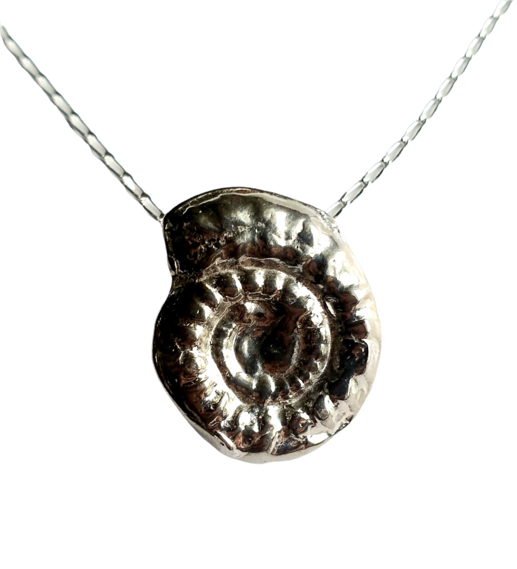 Massive Silberne Ammonit Halskette Massive Silberne Ammonit Halskette von IanBarrettJewellery