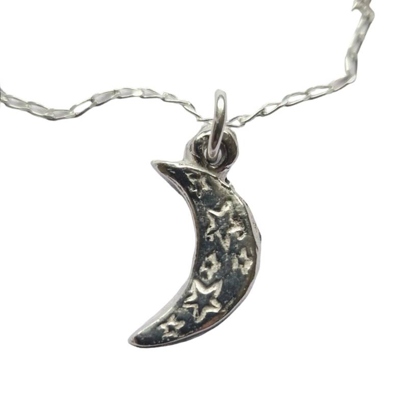 Süße Kleine Mond Halskette Aus Massivem Silber Süße Kleine Mond Halskette Aus Massivem Silber von IanBarrettJewellery