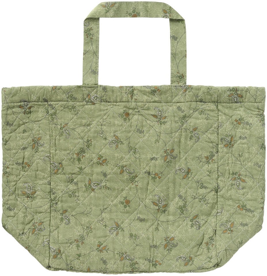 Ib Laursen Shopper Ib Laursen - Tasche Strandtasche Einkaufstasche Wattiert Blumen Grün von Ib Laursen