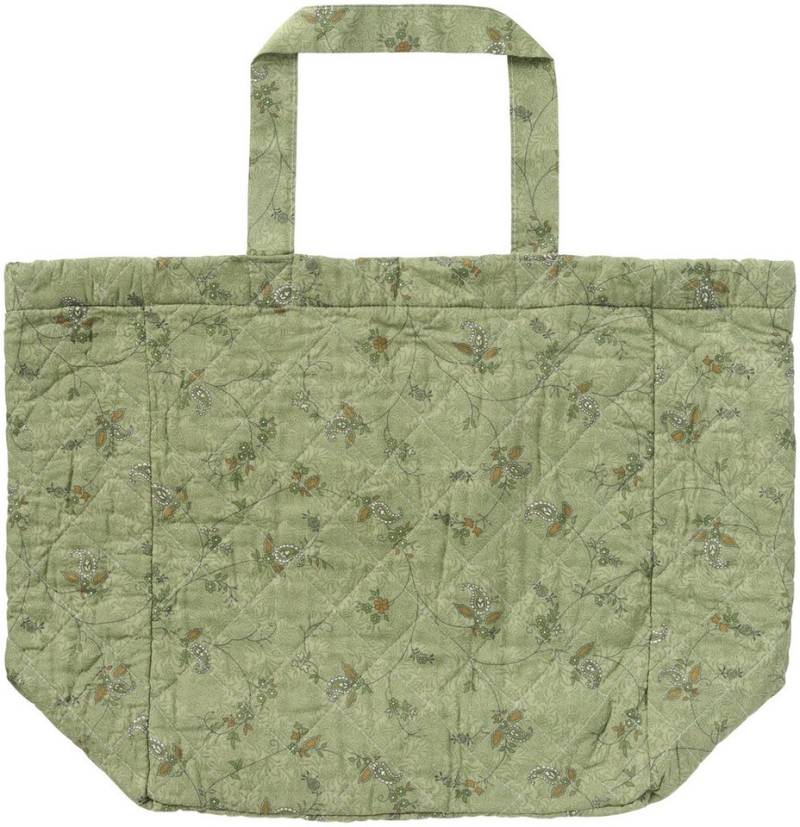 Ib Laursen Shopper Ib Laursen - Tasche Strandtasche Einkaufstasche Wattiert Blumen Grün von Ib Laursen