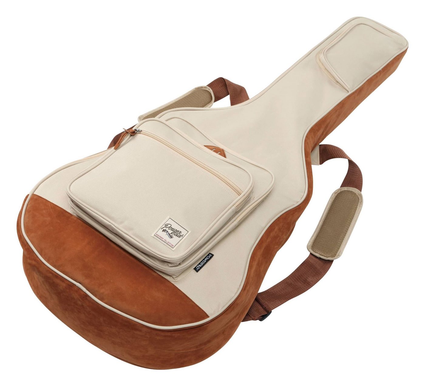 Ibanez Gitarrentasche IAB541-BE Powerpad Gigbag Beige für Westerngitarre & Rucksackgarnitur, gepolsterter Boden & Seitenwände in Wildleder-Optik von Ibanez