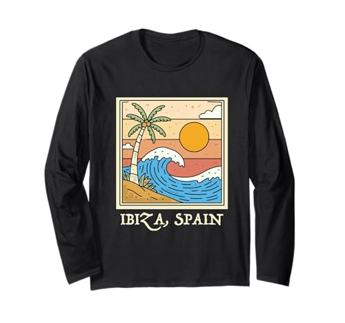 Ibiza Spanien Souvenir España Skyline Reise Männer Frauen Langarmshirt von Ibiza Spain Souvenir Skyline