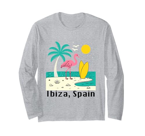 Ibiza Spanien Souvenir España Skyline Reise Männer Frauen Langarmshirt von Ibiza Spain Souvenir Skyline