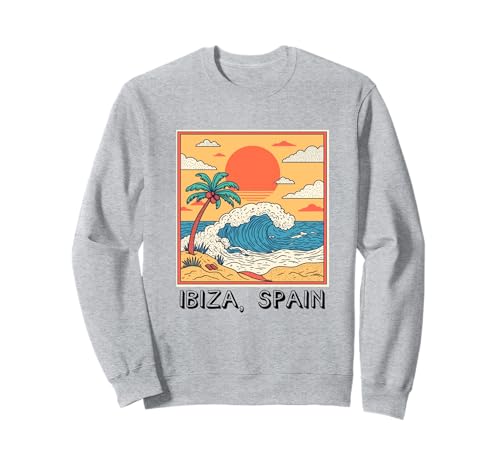Ibiza Spanien Souvenir España Skyline Reise Männer Frauen Sweatshirt von Ibiza Spain Souvenir Skyline
