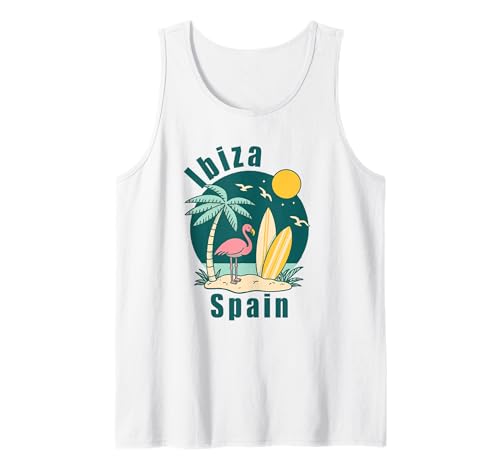 Ibiza Spanien Souvenir España Skyline Reise Männer Frauen Tank Top von Ibiza Spain Souvenir Skyline