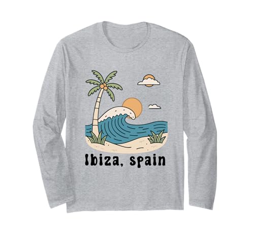 Souvenir aus Ibiza Spanien Skyline Männer Frauen España Urlaub Langarmshirt von Ibiza Spain Souvenir Skyline
