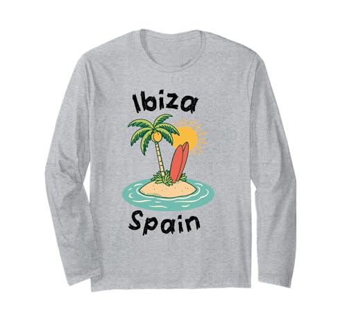 Souvenir aus Ibiza Spanien Skyline Männer Frauen España Urlaub Langarmshirt von Ibiza Spain Souvenir Skyline