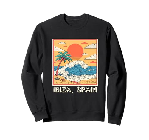 Souvenir aus Ibiza Spanien Skyline Männer Frauen España Urlaub Sweatshirt von Ibiza Spain Souvenir Skyline