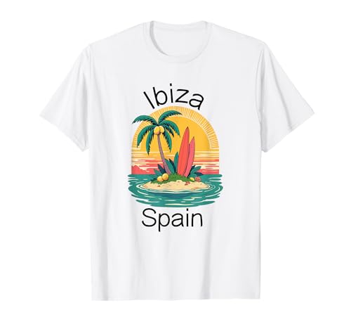 Souvenir aus Ibiza Spanien Skyline Männer Frauen España Urlaub T-Shirt von Ibiza Spain Souvenir Skyline