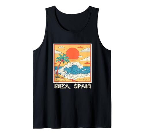 Souvenir aus Ibiza Spanien Skyline Männer Frauen España Urlaub Tank Top von Ibiza Spain Souvenir Skyline