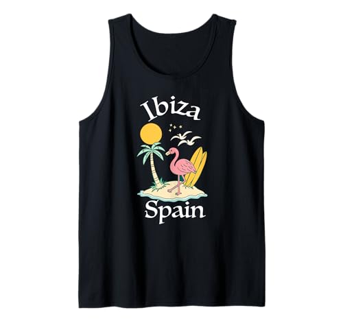 Souvenir aus Ibiza Spanien Skyline Männer Frauen España Urlaub Tank Top von Ibiza Spain Souvenir Skyline