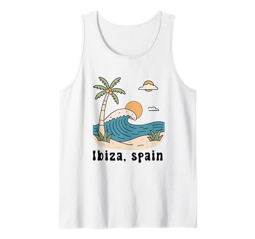 Souvenir aus Ibiza Spanien Skyline Männer Frauen España Urlaub Tank Top von Ibiza Spain Souvenir Skyline