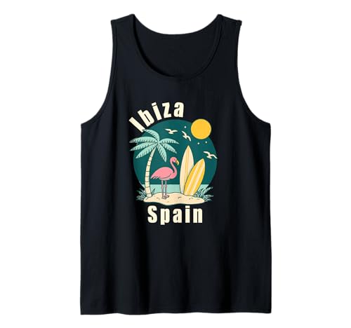 Souvenir aus Ibiza Spanien Skyline Männer Frauen España Urlaub Tank Top von Ibiza Spain Souvenir Skyline