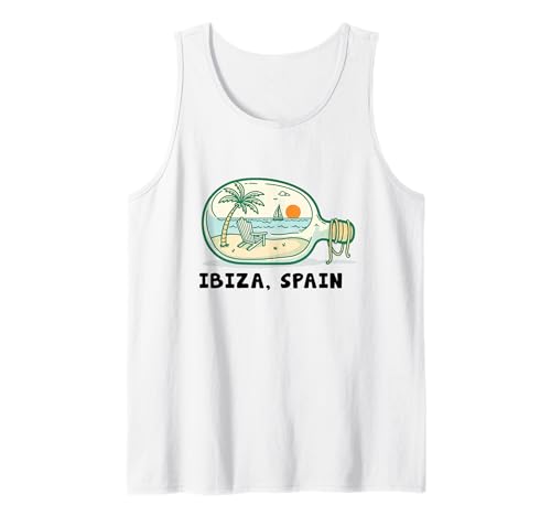 Souvenir aus Ibiza Spanien Skyline Männer Frauen España Urlaub Tank Top von Ibiza Spain Souvenir Skyline