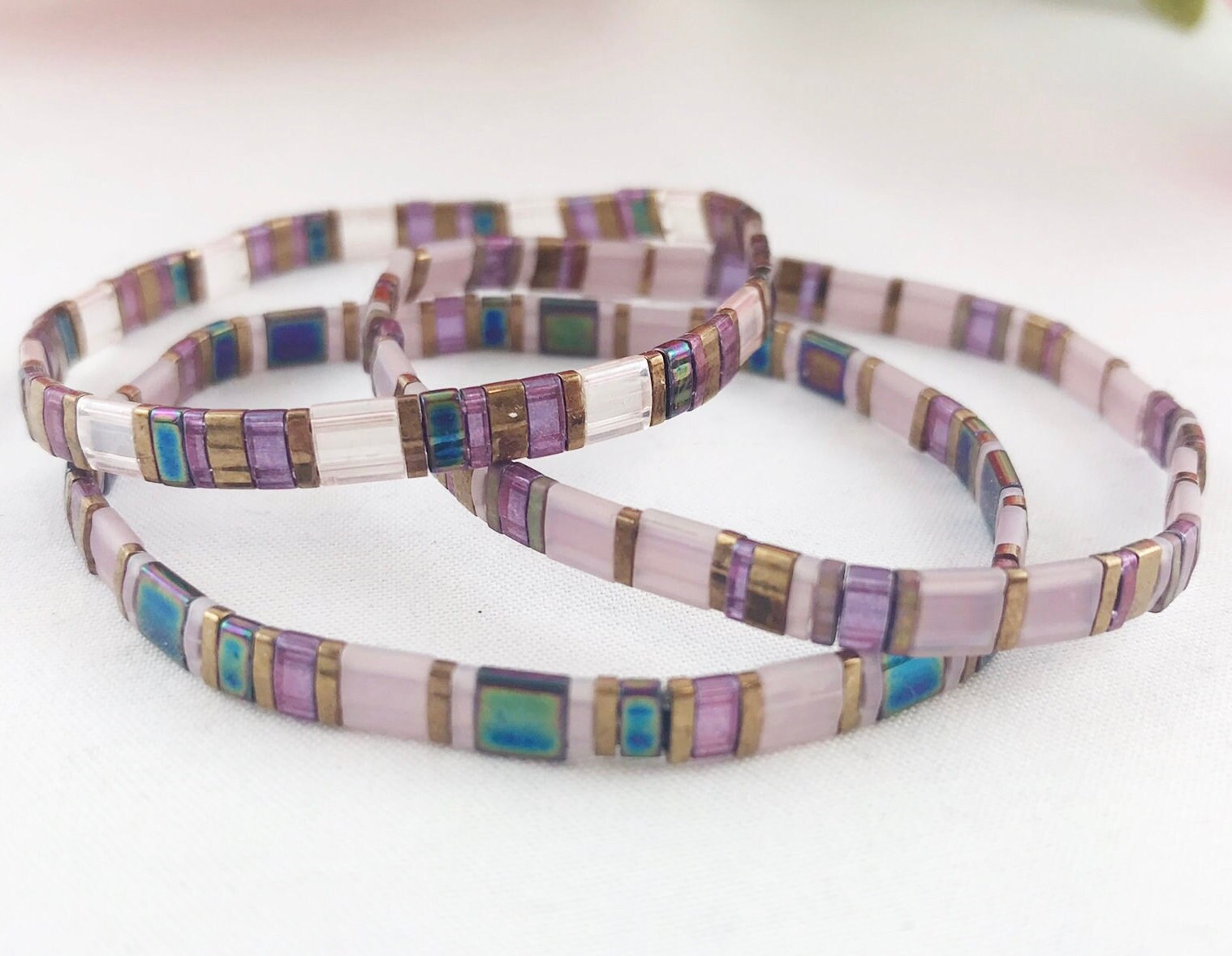 Armband Set - Boho Style | 3 Armbänder Perlenarmband Daman Ibizaschmuck Armreif Schmal Armband Set - Boho Style | 3 Armbänder Perlenarmband Daman Ibizaschmuck Armreif Schmal von IbizaSchmuck