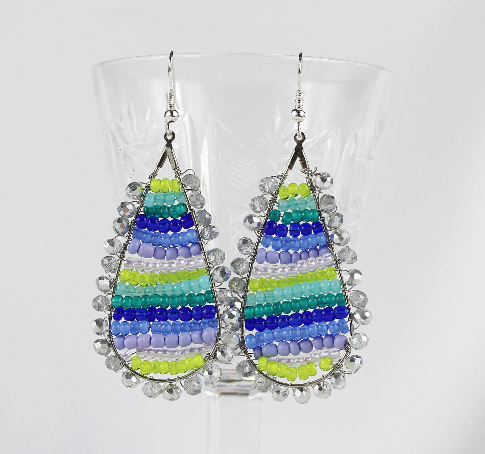 Ohrringe Silber - Boho Style | Colour Drop Hängend Türkis Lila| Edelsteinohrringe Hängeohrringe Ohrringe Silber - Boho Style | Colour Drop Hängend Türkis Lila| Edelsteinohrringe Hängeohrringe von IbizaSchmuck