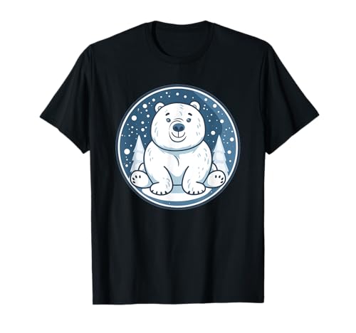 Kinder Eisbär I Süßer Eisbär T-Shirt von Ice Bear Art I Polar Bear I Cartoon Ice Bear