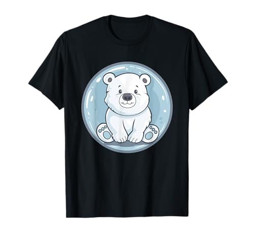 Süßer Eisbär I Kinder Eisbär T-Shirt von Ice Bear Art I Polar Bear I Cartoon Ice Bear