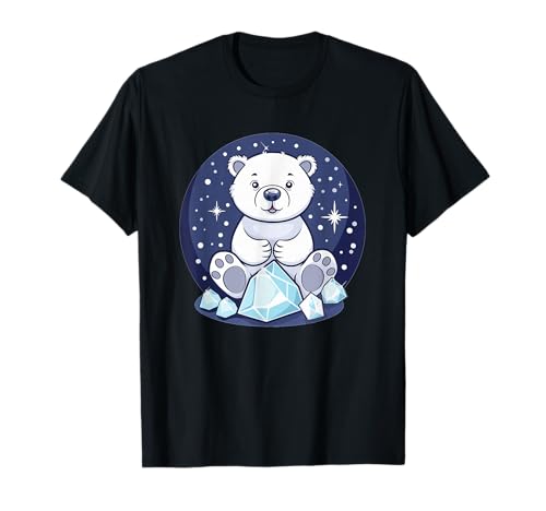 Süßer Eisbär I Kinder Eisbär T-Shirt von Ice Bear Art I Polar Bear I Cartoon Ice Bear