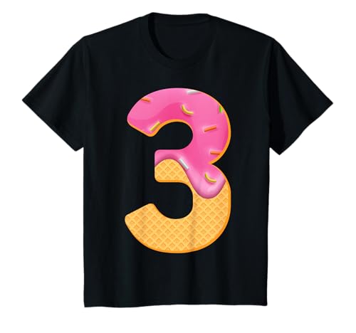 3. Geburtstag Party Eiscreme-Liebhaber 3 Jahre alt Kinder Kleinkind T-Shirt von Ice Cream 3rd Birthday Gifts Co.