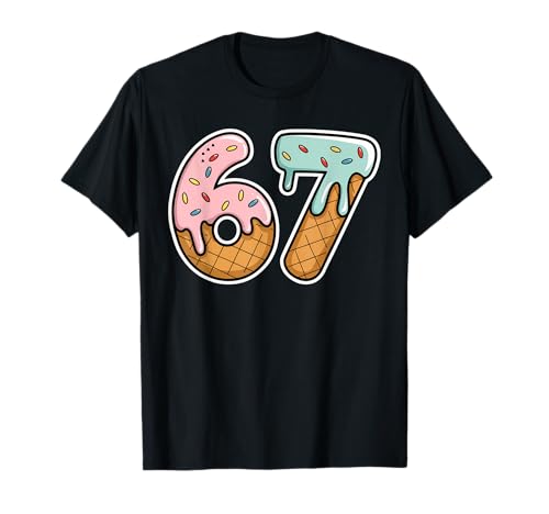 67 Eiscreme 67 Meme Funny Six Seven Gen Alpha Herren Damen 67 T-Shirt 67 Eiscreme 67 Meme Funny Six Seven Gen Alpha Herren Damen 67 T-Shirt von Ice Cream 67 Six Seven 67 Meme Gen Alpha 67 Shirt