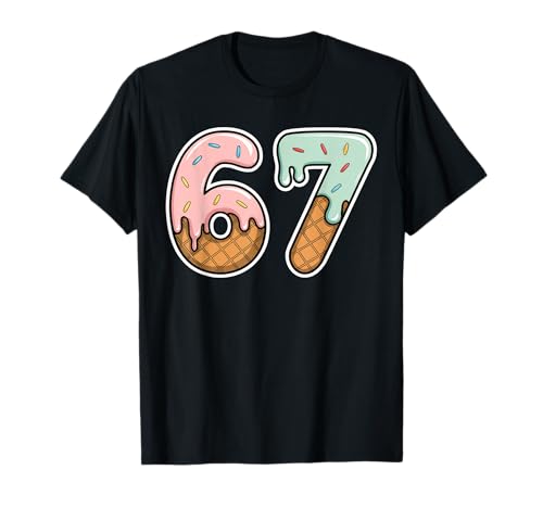 67 Eiscreme 67 Meme Funny Six Seven Gen Alpha Herren Damen 67 T-Shirt 67 Eiscreme 67 Meme Funny Six Seven Gen Alpha Herren Damen 67 T-Shirt von Ice Cream 67 Six Seven 67 Meme Gen Alpha 67 Shirt