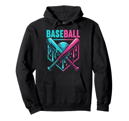 Baseball Dripping Ice Cream Drip Baseballhandschuh Sport für Kinder Pullover Hoodie von Ice Cream Baseball Drip Graphics Boys Youth Men