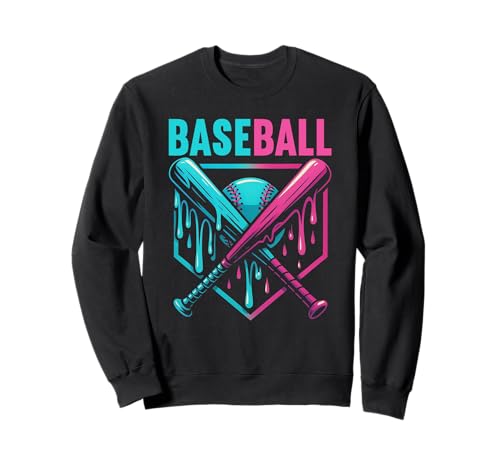 Baseball Dripping Ice Cream Drip Baseballhandschuh Sport für Kinder Sweatshirt von Ice Cream Baseball Drip Graphics Boys Youth Men