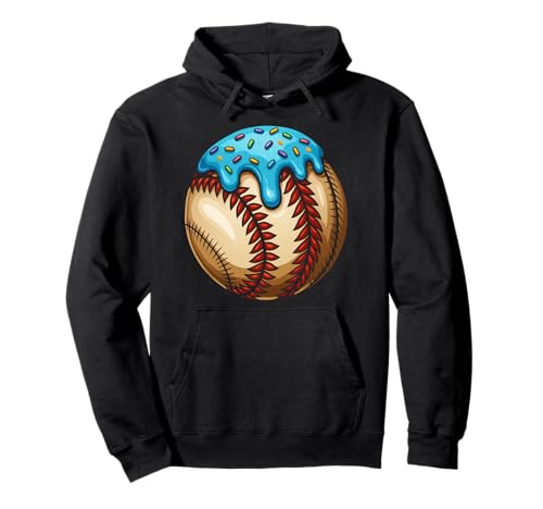 Baseball Ice Cream Drip Baseball Dripping Sport für Mädchen und Kinder Pullover Hoodie von Ice Cream Baseball Drip Graphics Boys Youth Men