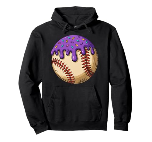 Baseball Ice Cream Drip Baseball Dripping Sport für Mädchen und Kinder Pullover Hoodie von Ice Cream Baseball Drip Graphics Boys Youth Men