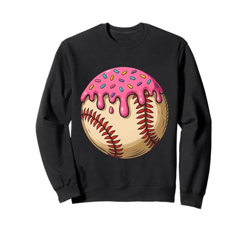 Baseball Ice Cream Drip Baseball Dripping Sport für Mädchen und Kinder Sweatshirt von Ice Cream Baseball Drip Graphics Boys Youth Men