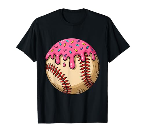Baseball Ice Cream Drip Baseball Dripping Sport für Mädchen und Kinder T-Shirt von Ice Cream Baseball Drip Graphics Boys Youth Men